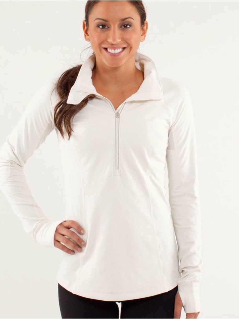 Lululemon Run: Toasty Tech Pullover
Polar Cream Size 6